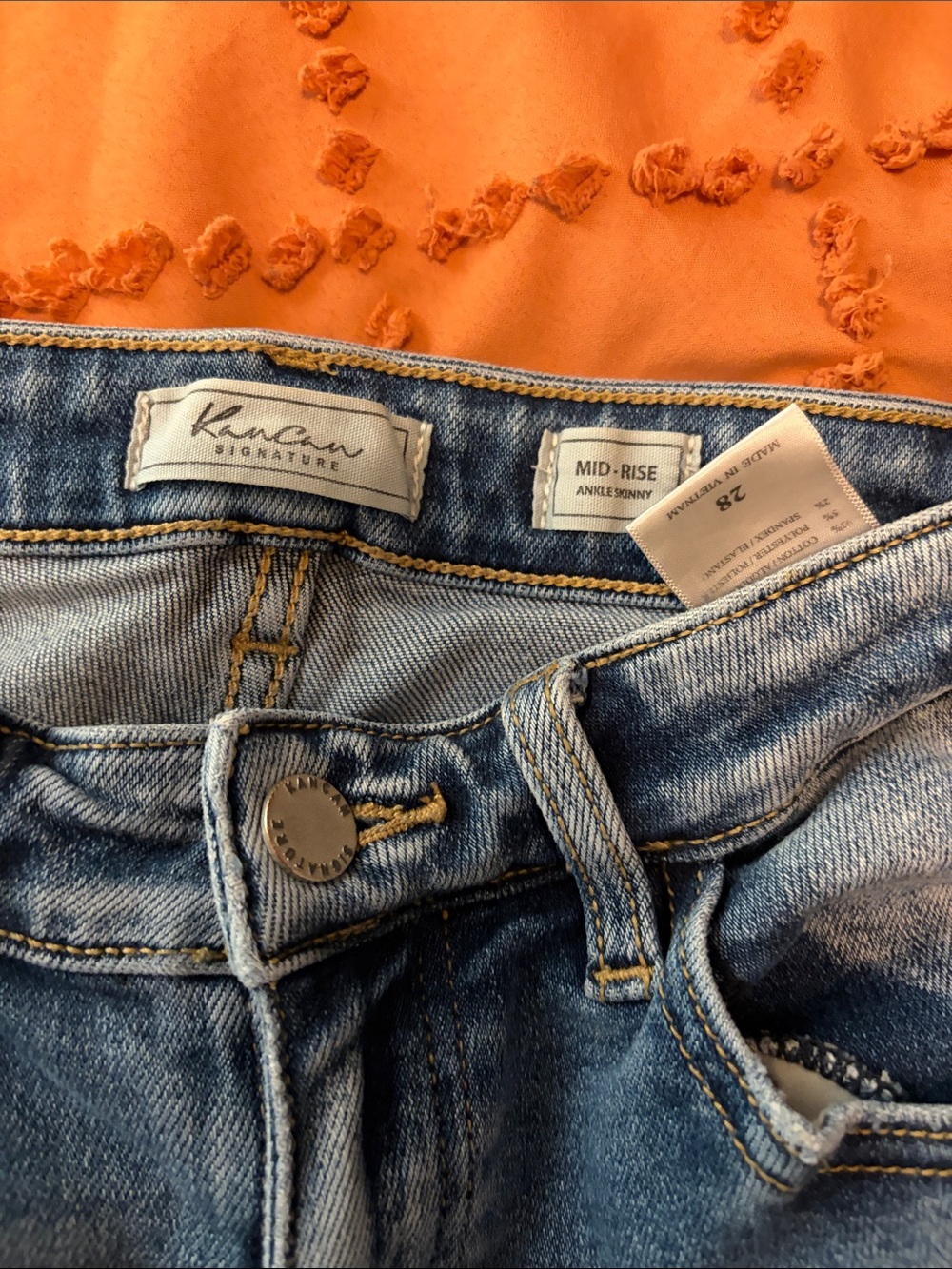 KanCan Light Blue Distressed Skinny Jeans - Picture 3 of 3
